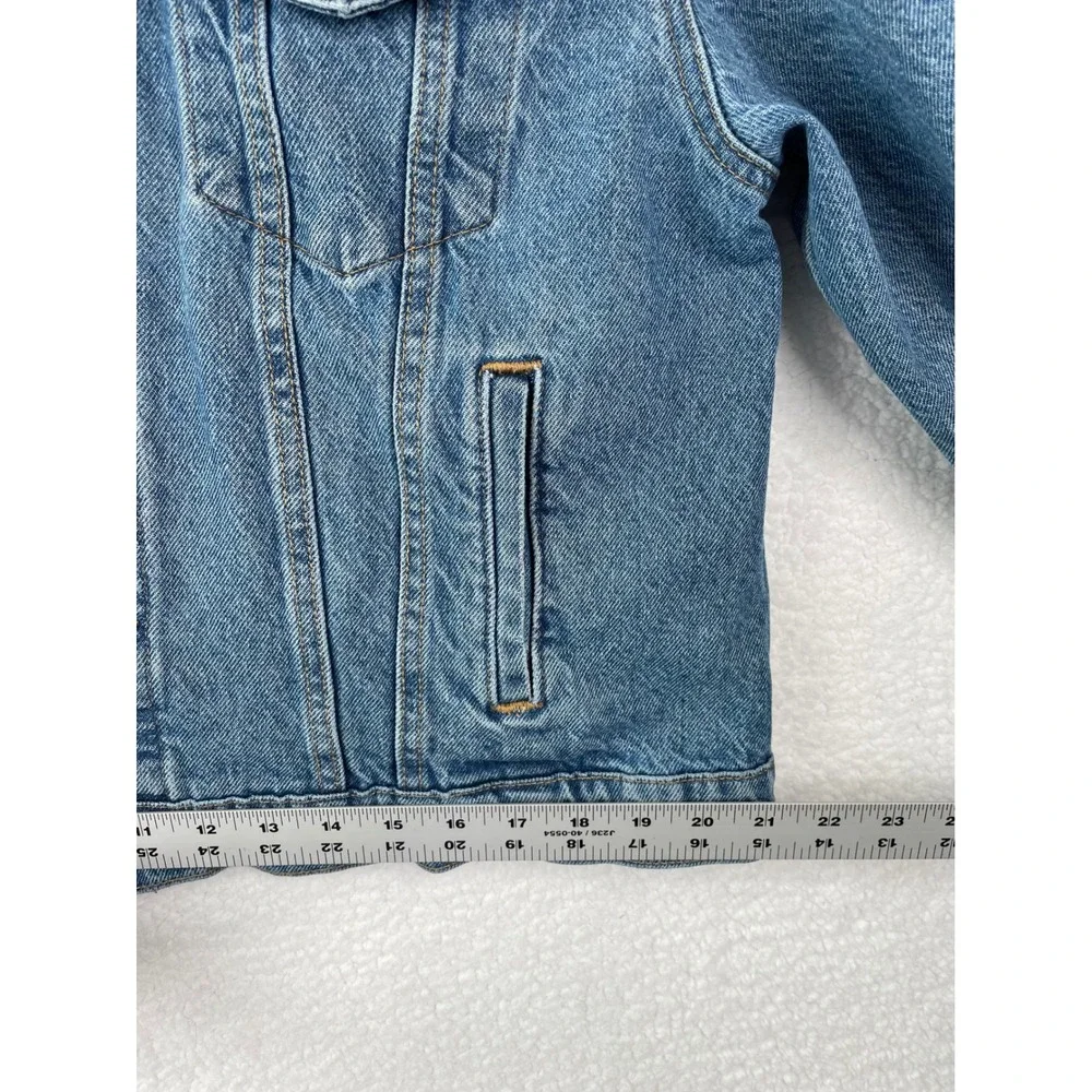 Levis Mens Denim Trucker Jacket Medium Wash Blue Cotton WaterLess Size XL - Picture 11 of 15